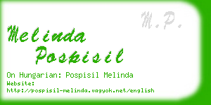 melinda pospisil business card